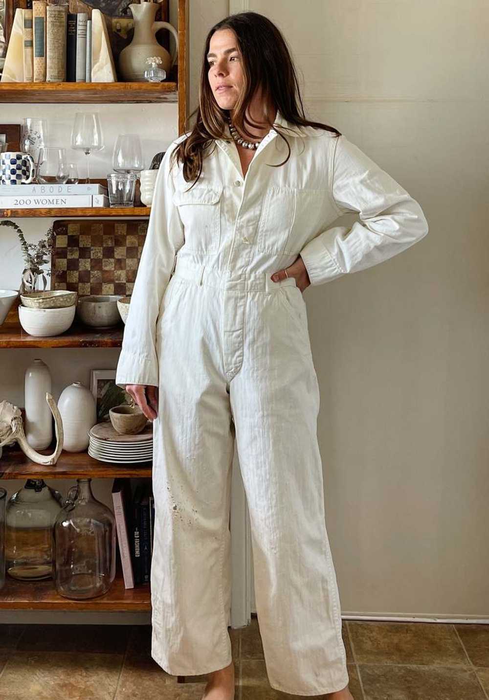 1950s Herringbone Coveralls - image 1