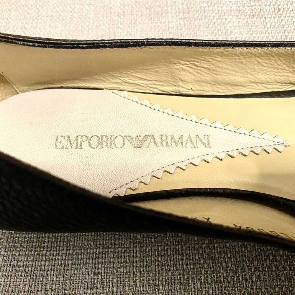 Authentic Emporio Armani Leather Ballet Flats Siz… - image 10