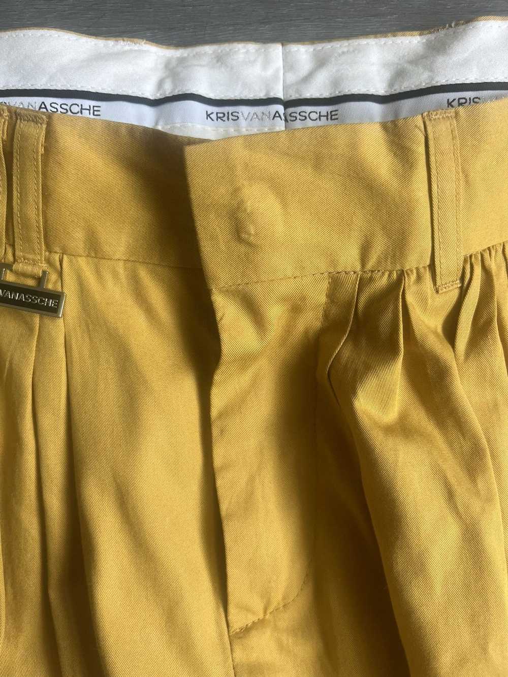 Kris Van Assche Spring 2008 Runway Pants Mustard - image 3