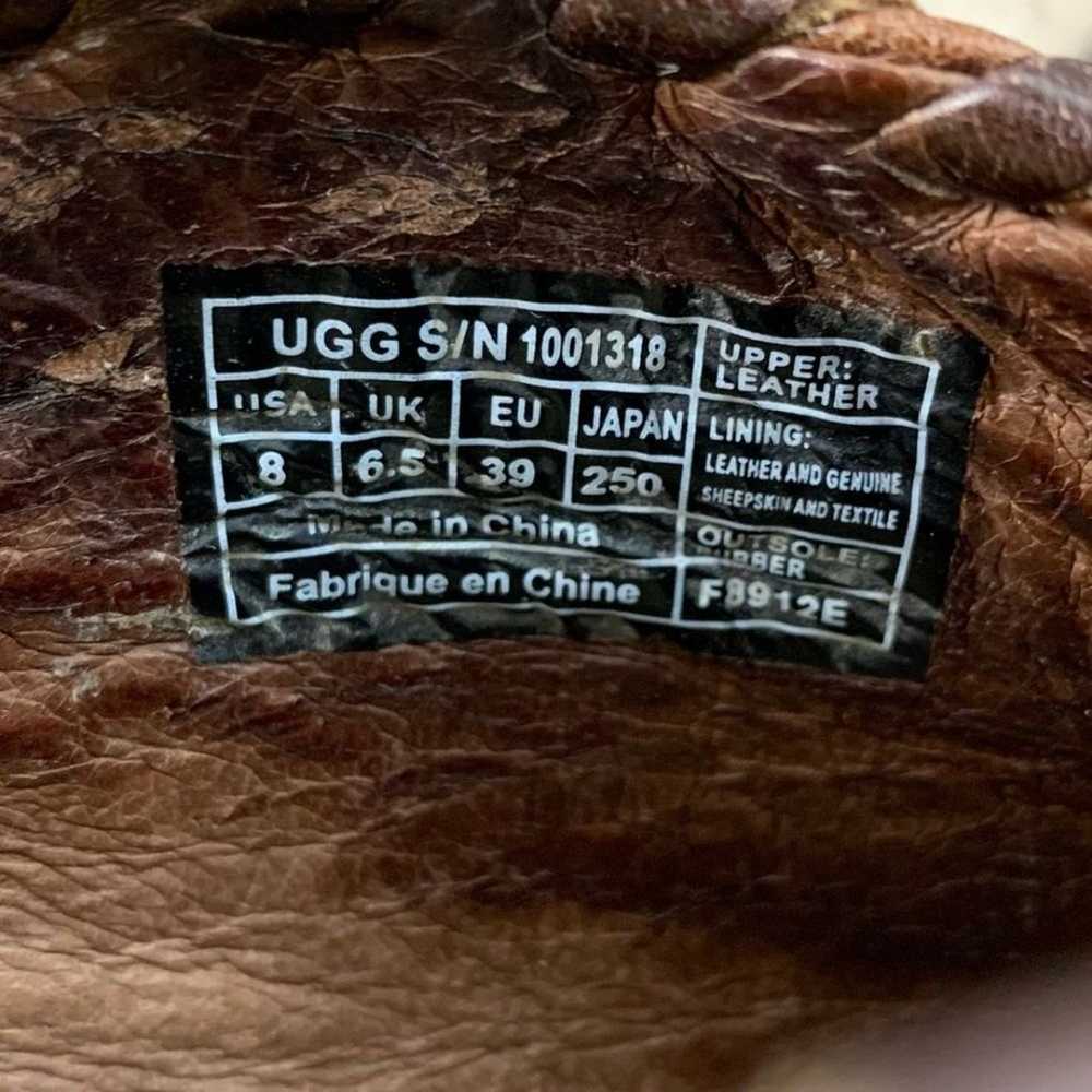 UGG Women Size 8 Jamison Brown Leather 5” Platfor… - image 10