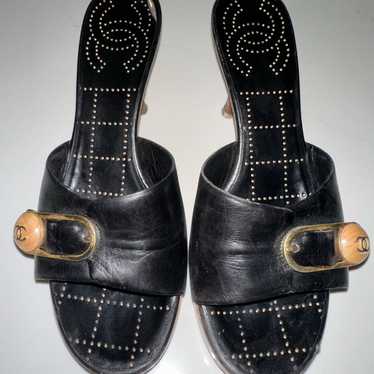 Vintage Chanel heels in black size 36.5