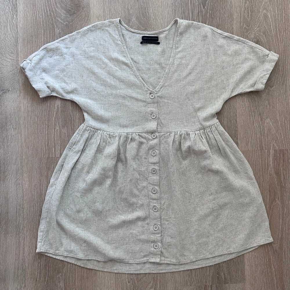 Urban Outfitters Linen Blend Short Sleeve Dress S… - image 5