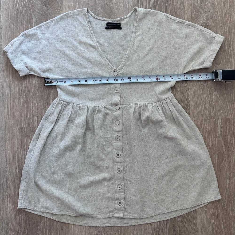 Urban Outfitters Linen Blend Short Sleeve Dress S… - image 6