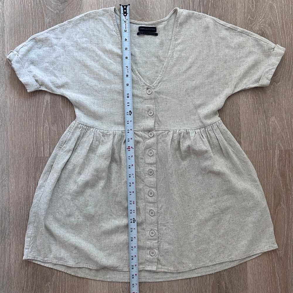 Urban Outfitters Linen Blend Short Sleeve Dress S… - image 7