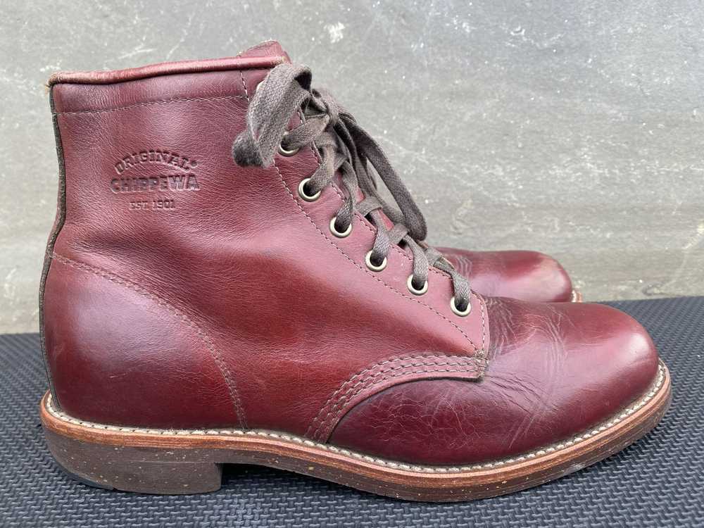 Chippewa Rare Vintage Chippewa Original Burgundy … - image 7