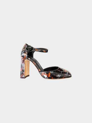 Dolce and Gabbana 2010s Tweed Print Patent Leather