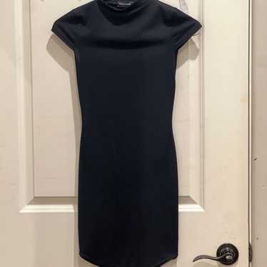 NWOT black mockneck PLT dress