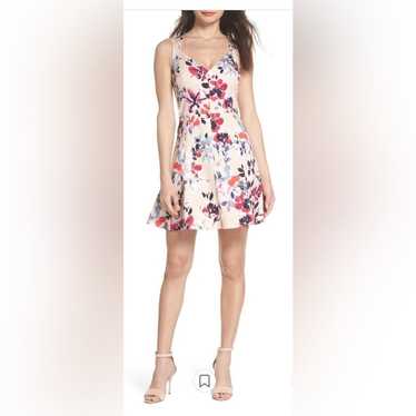 French Collection Summer Floral Pink/Cream Flare M