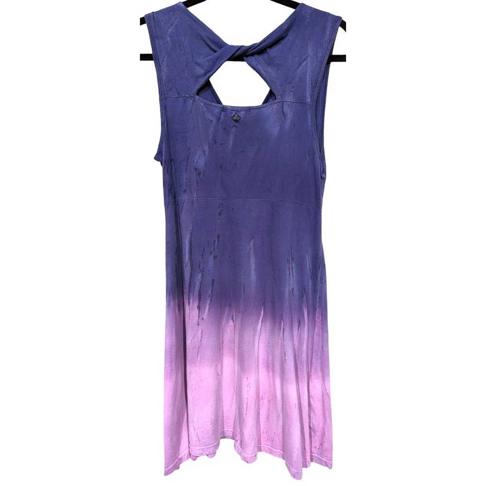 prAna Sarafina Dress Purple Ombra Twist back sz M… - image 3