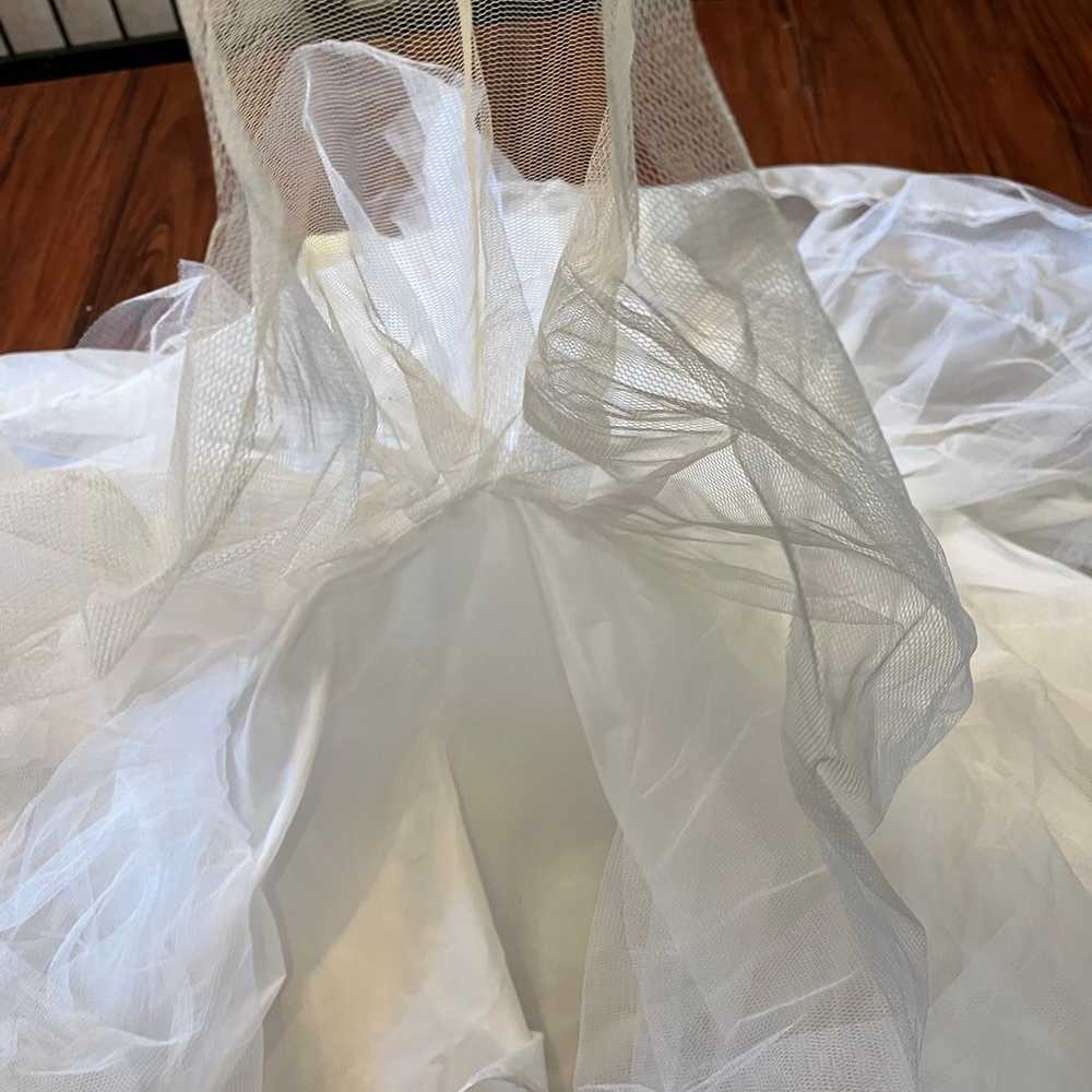Ladies DAVIDS BRIDAL Wedding Gown Crinoline 2 Tie… - image 10