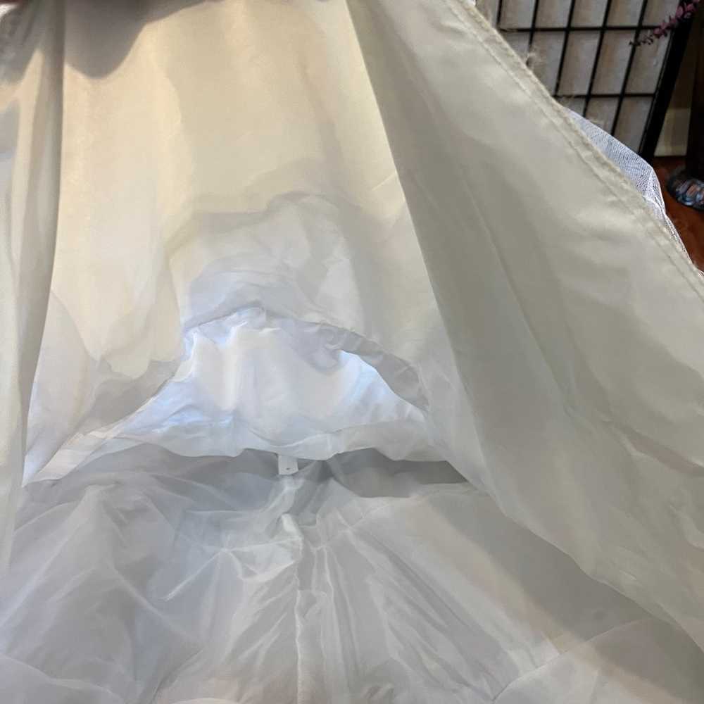 Ladies DAVIDS BRIDAL Wedding Gown Crinoline 2 Tie… - image 11