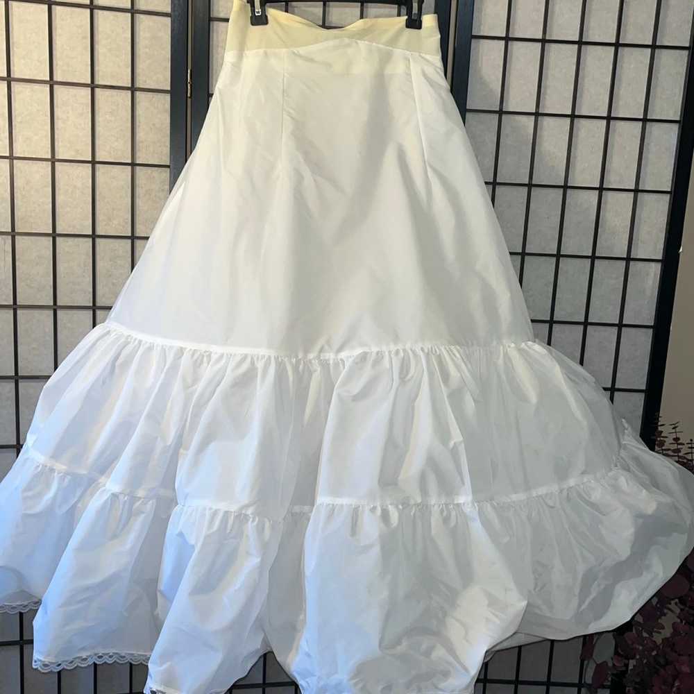 Ladies DAVIDS BRIDAL Wedding Gown Crinoline 2 Tie… - image 2