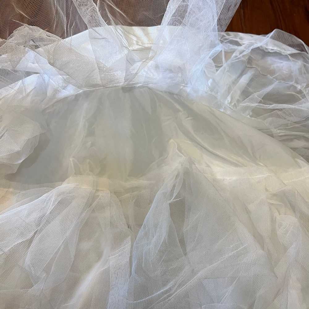 Ladies DAVIDS BRIDAL Wedding Gown Crinoline 2 Tie… - image 4