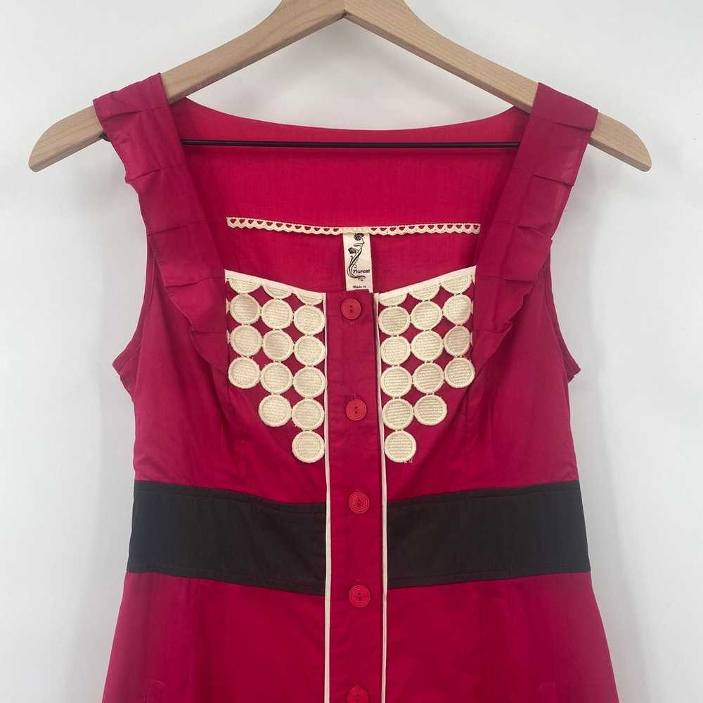 Anthropologie Floreat Mini Dress Cotton Button Up… - image 3