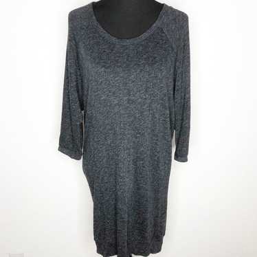 Standard James Perse charcoal gray knit tunic dres