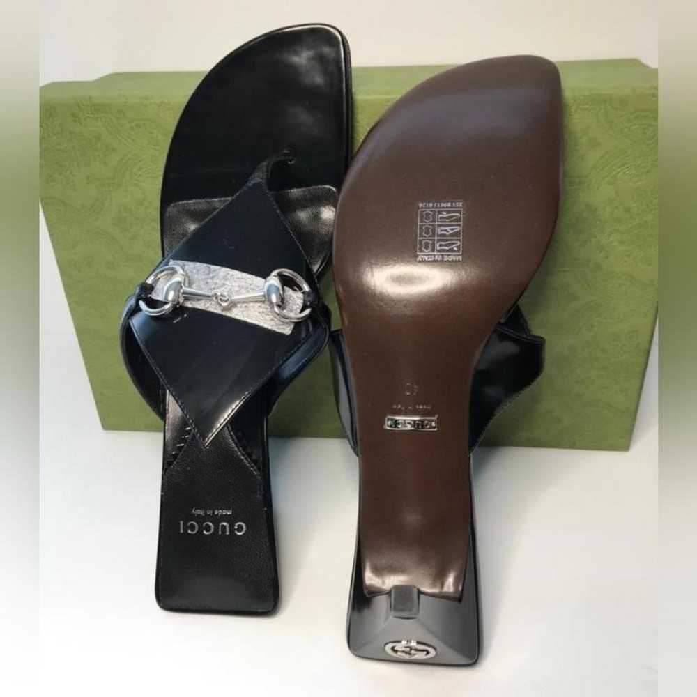 Gucci Leather sandal - image 4