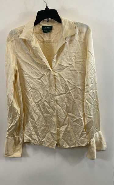Lauren Ralph Lauren Ivory Silk Blouse - Size 10