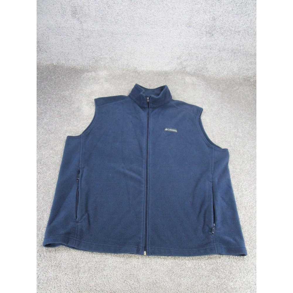 Vintage Columbia Vest Mens 2Xl Fleece Outdoor Nav… - image 1