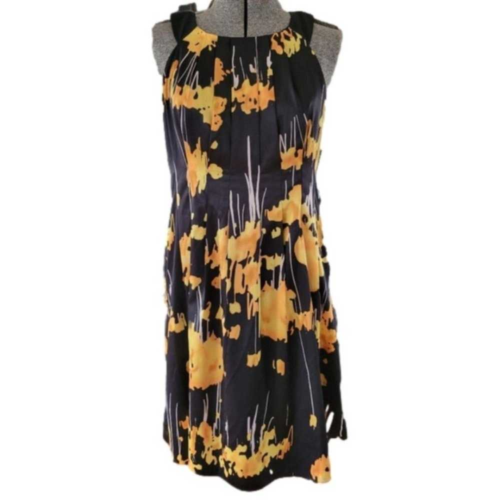 The Limited Black gold yellow Floral Sleeveless C… - image 1