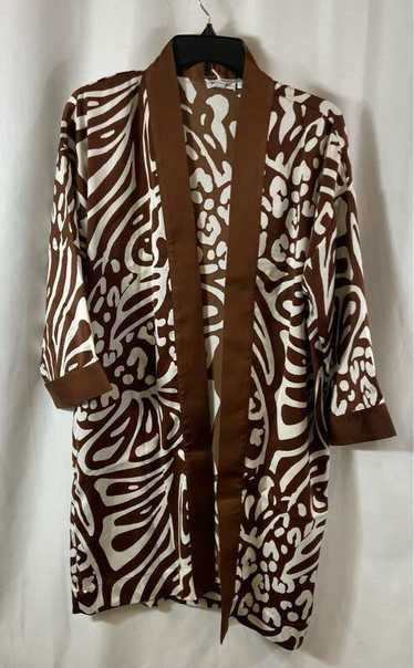 NWT Chico's Womens Brown Travelers Collection Anim