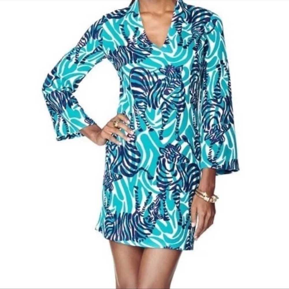 LILLY PULITZER | Devina Shift Dress in I’m Game Z… - image 1