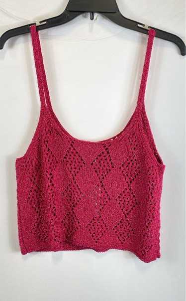 NWT Free People Womens Pink Knitted Sleeveless Cro