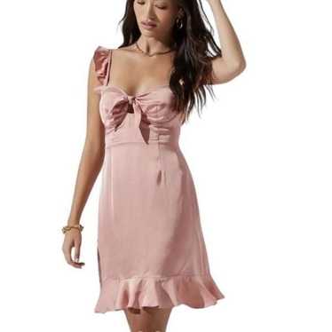 ASTR The Label Maria Ruffle Mini Rose Dress Size … - image 1