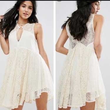Free people dont you dare lace shift dress