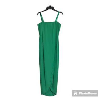 BCBGMaxazria green draped gown Dress size 10 dress