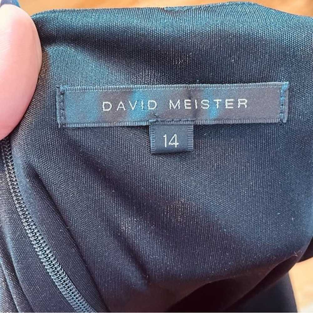 David Meister little black dress drape gather sle… - image 10