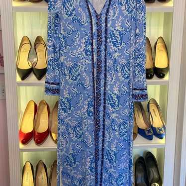 Lilly Pulitzer maxi dress large blue