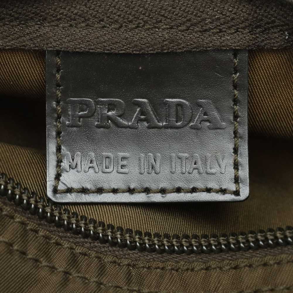 Prada Prada Triangle Plate Pouch MV1 Khaki Nylon … - image 8