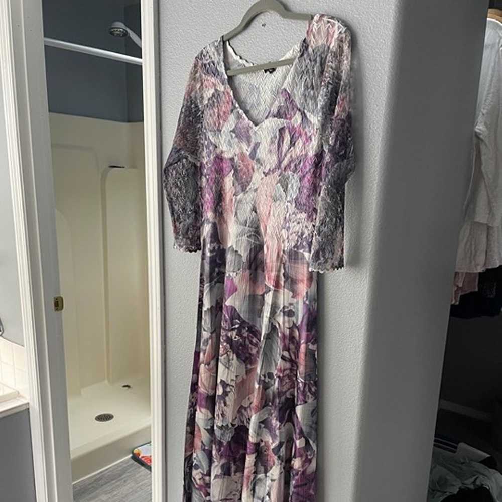 Komarov Floral Print Dress - image 1