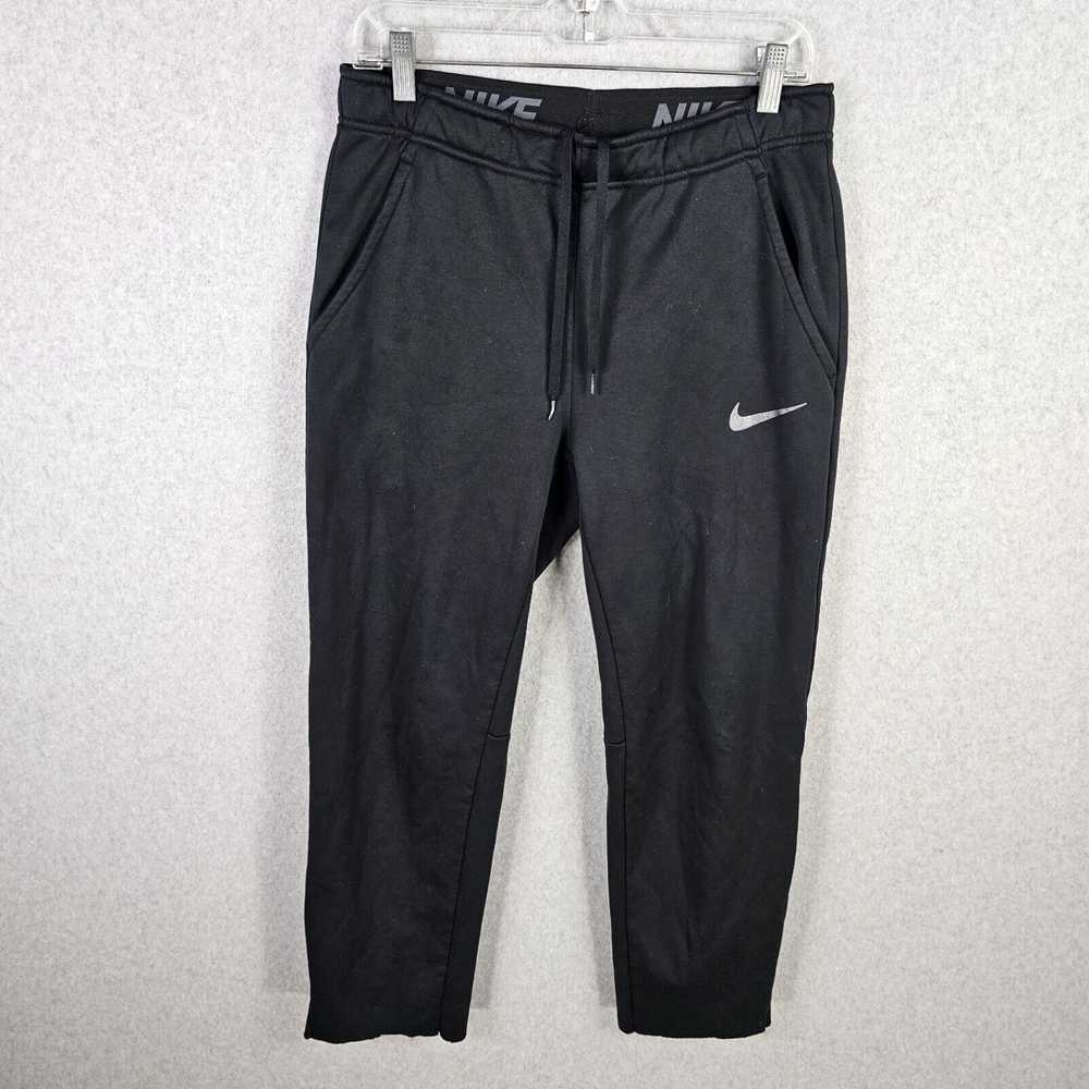 Nike Nike Sweatpants Mens Small Solid Black Draws… - image 1