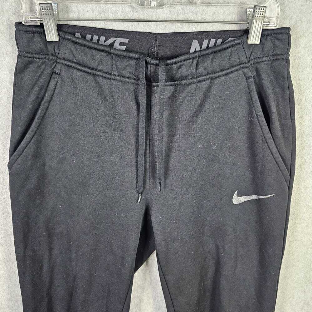 Nike Nike Sweatpants Mens Small Solid Black Draws… - image 2