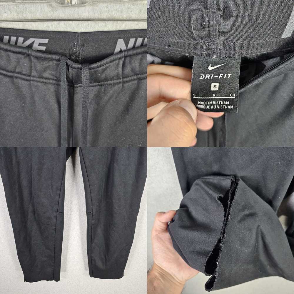 Nike Nike Sweatpants Mens Small Solid Black Draws… - image 4
