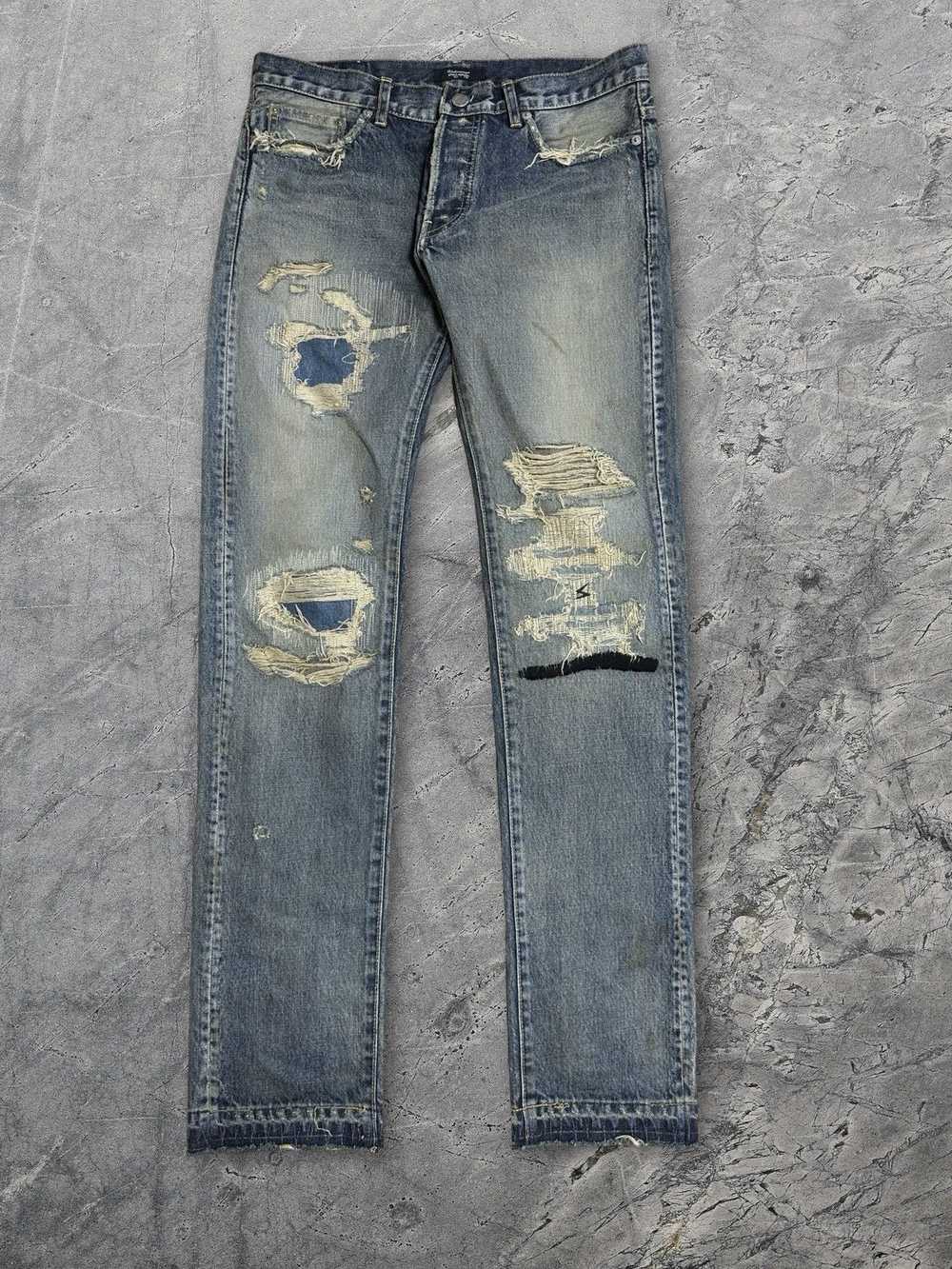 Undercover SOLD Undercover 68 Black Yarn Denim Me… - image 1