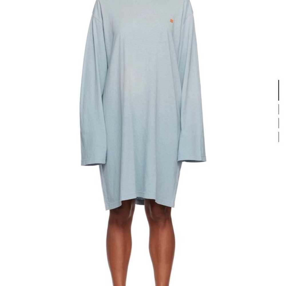 Acne Studios blue shirt mini dress - image 1