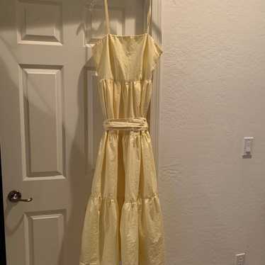 Beautiful yellow and white stripe JCrew dress! - image 1