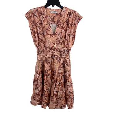 Derek Lam Pink Tora Floral Cotton Mini Dress