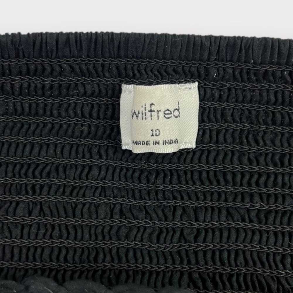 Wilfred Black Eyelet Lace Puff Sleeve Dress Size … - image 2