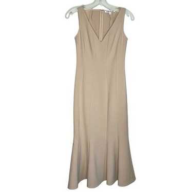 Elizabeth and James Nude Fitted Bodice Maxi Dress 