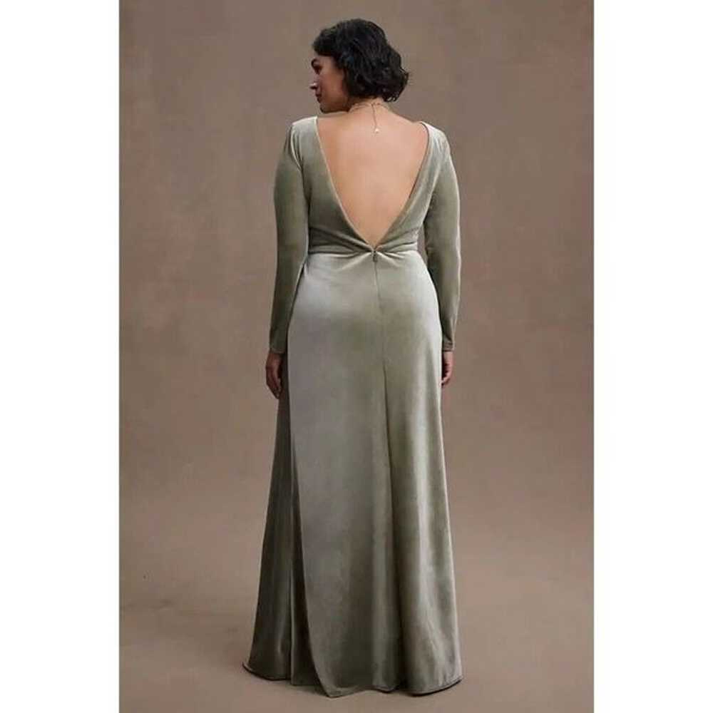 New Jenny Yoo Ryland V-Neck Long-Sleeve Open-Back… - image 6