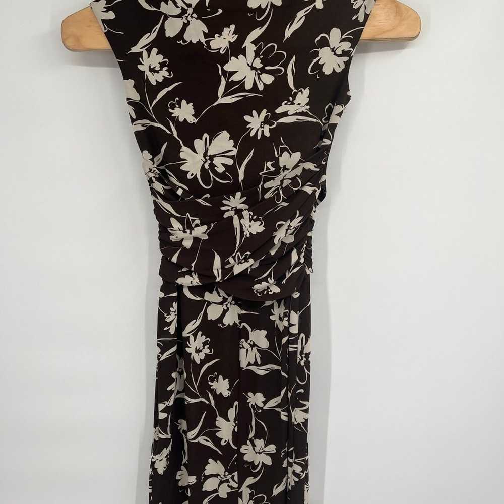 Ralph Lauren Italy Purple Label Brown Floral Dres… - image 10