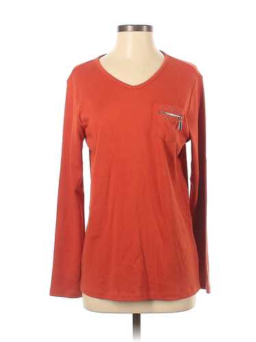 Quacker Factory Women Red Long Sleeve T-Shirt S