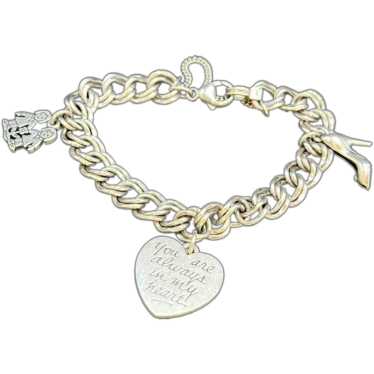 James Avery Heavy Curb Bracelet and Charms