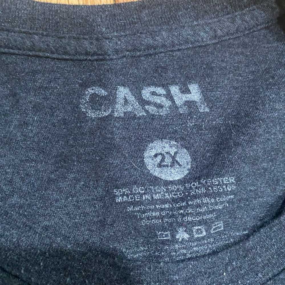 Johnny cash 2xl graphic t-shirt - image 2