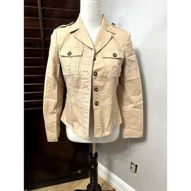 Unlisted Apostrophe Jacket Beige Buttons Epaulette