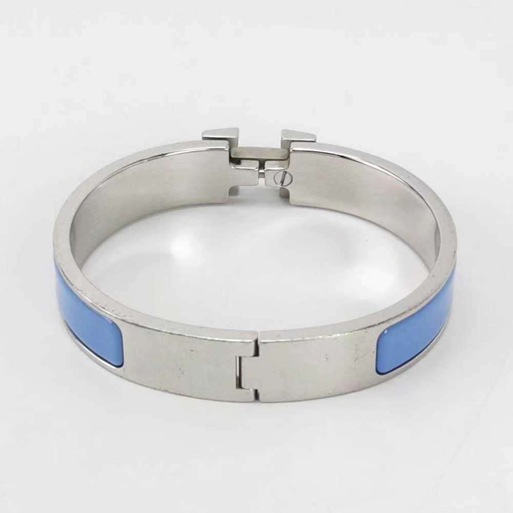 Hermès Clic H silver gilt bracelet - image 2