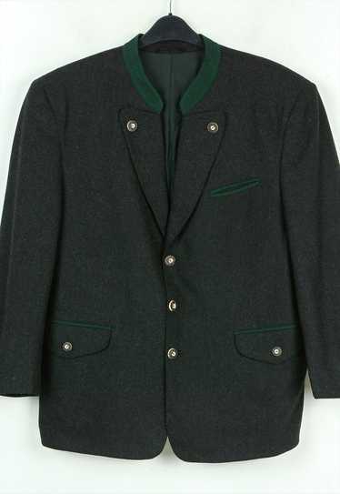 M Cashmere Wool Trachten Coat Button Jacket Jager… - image 1